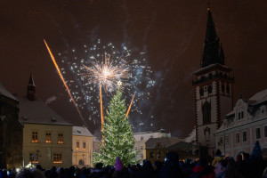 3. prosince 2023 - Rozsvícení vánočního stromu s ohňostrojem