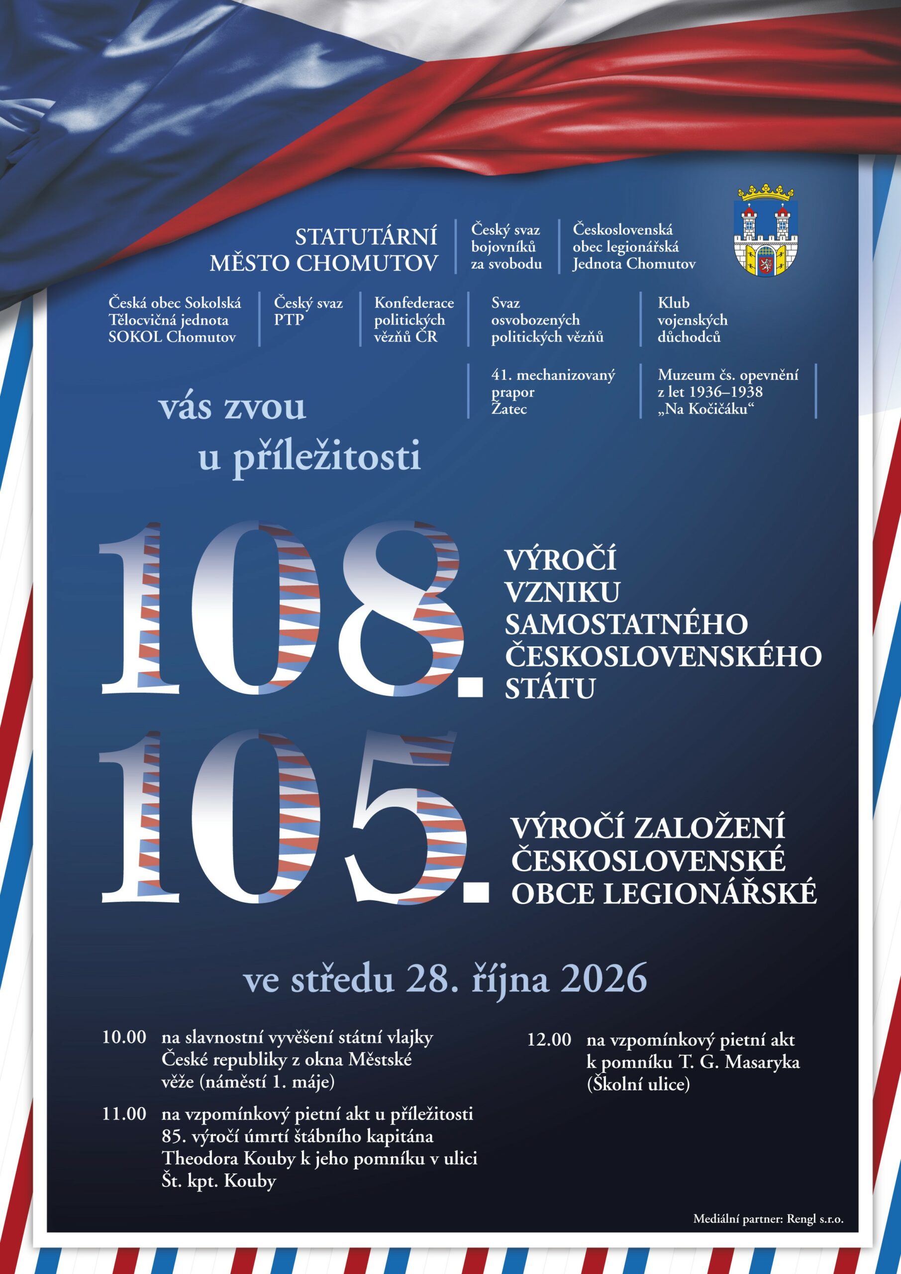 plakát 28.10. – Vznik republiky + T. Kouba